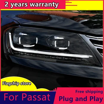 

Car Styling for VW Passat B7 Headlights 2011 2012-2015 America Passat CC LED Headlight DRL Bi Xenon Lens High Low Beam