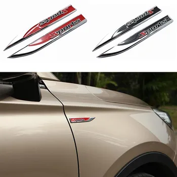 

3D Car Styling Side Wing Badge Emblem Car Sticker for Renault Koleos Clio Scenic Megane Duster Sandero Captur Twingo