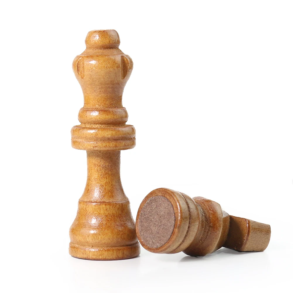 32PCS Wooden International Chess Pieces Set King Height 70mm Chess Game Chessmen For Competition Puzzle Toy Children Gifts
