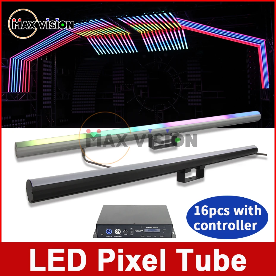 

LED Pixel Tube 16pcs light with 1pcs controller 40*SMD5050 RGB/FC HIGH-efficiency Leds for dj light,wedding light stage light