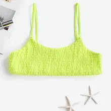 ZAFUL копченая бикини Bralette Топ