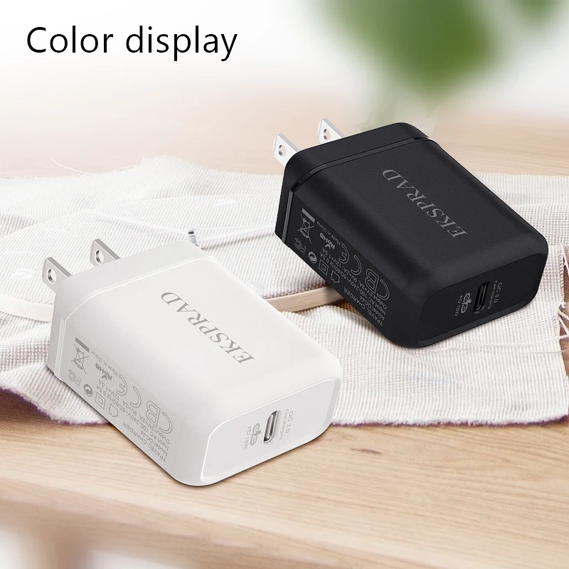 Зарядное устройство PD 18 Вт с USB Type C для iPhone 12 11 8 X XR XS Max зарядное Samsung Xiaomi QC 3 0