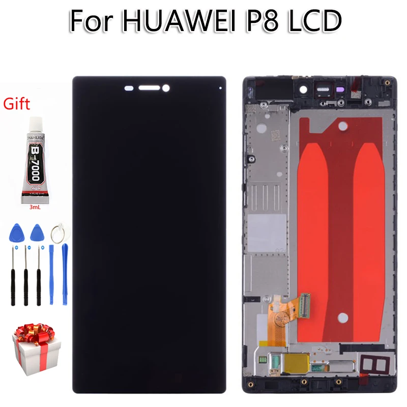 5,2 дисплей для huawei P8 GRA-L09 GRA-UL00 lcd сенсорный экран AAA Качество дигитайзер сборка бесплатные инструменты для huawei P8 lcd