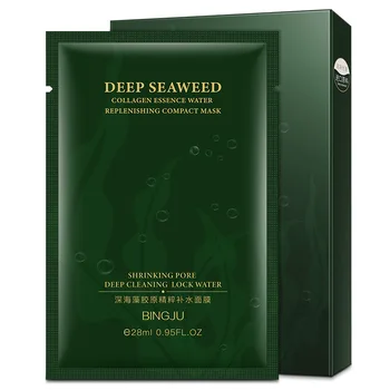 

Deep Seaweed Collagen Essence Water Replenishing Compact Mask 28 ml * 5 Piece Shrinking Pore Lock water
