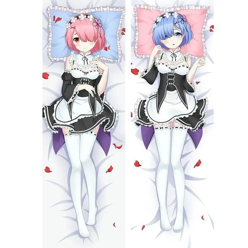 Чехол для телефона с изображением японского аниме Re Zero kara Hajimeru Isekai Rem Ram Otaku Dakimakura