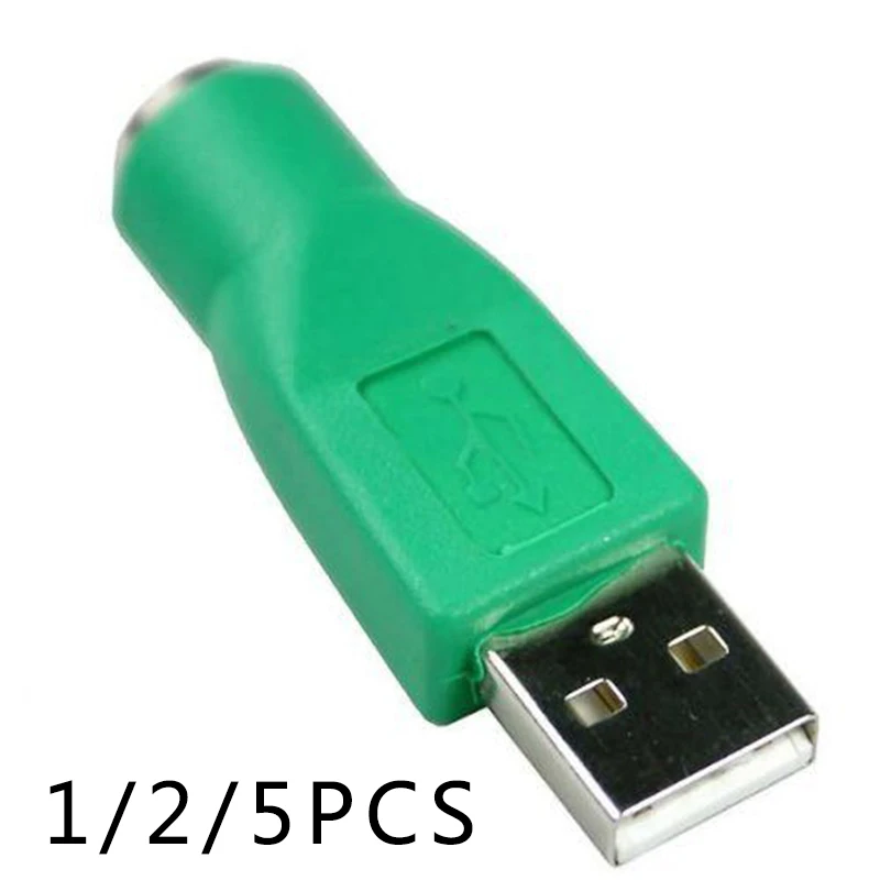 1/2/5 шт PS/2 Женский к USB разъем адаптера конвертера для клавиатуры Мышь USB мужчина к PS2 мини Din 6 контактный разъем