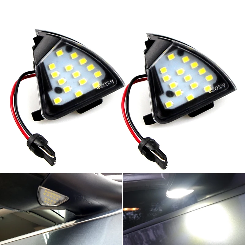 

2PCS Error-free decoding Led Under Side Mirror Puddle Light For Volkswagen Golf 5 Plus 2005-2011 R32 2008 Jetta MK3 2006-2011