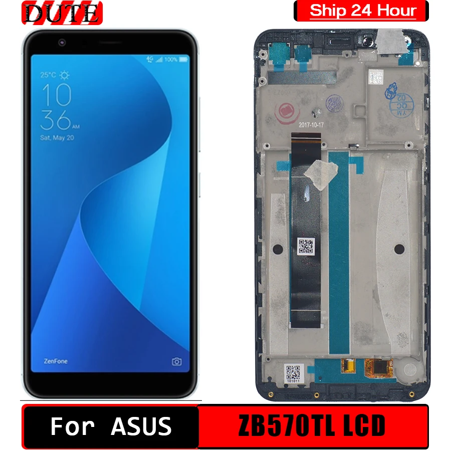 5.7&quotFor Asus ZB570TL LCD Display Touch Screen Digitizer Assembly For ASUS Zenfone Max Plus With Frame X018D X018DC | Мобильные