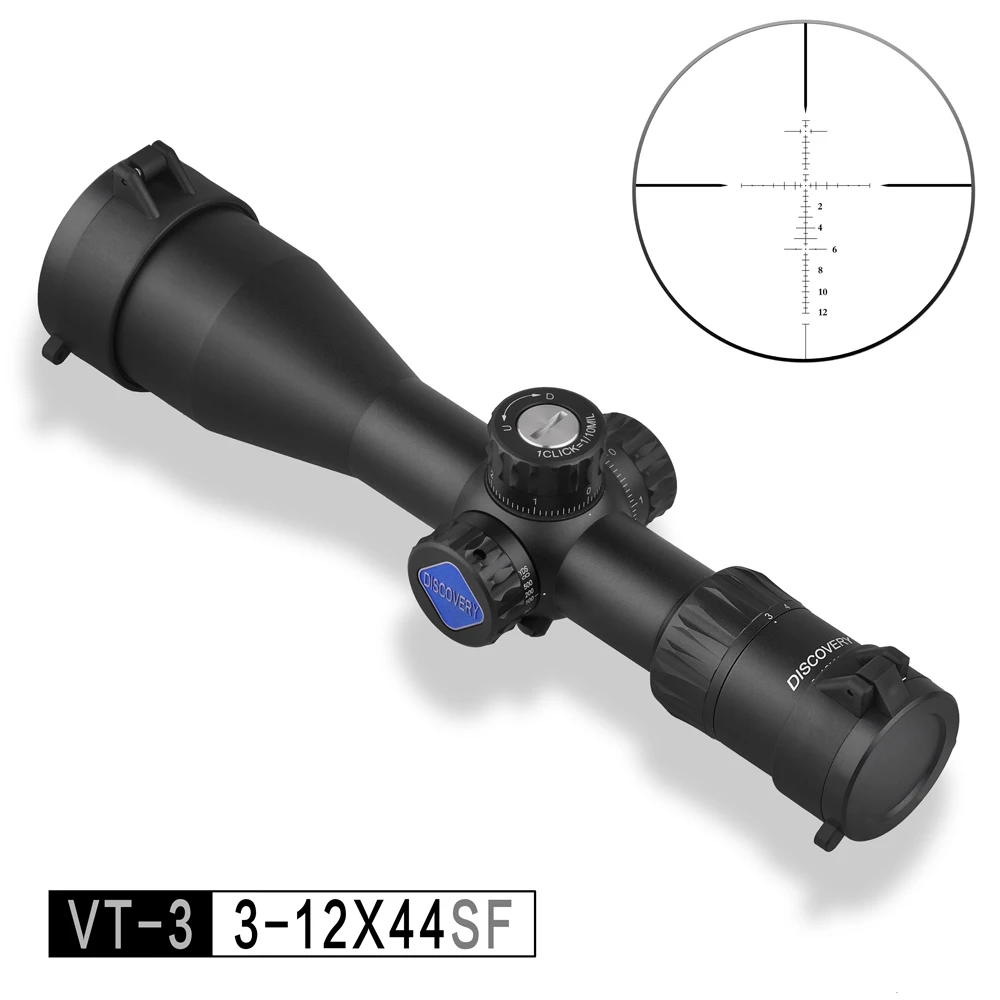 

Discovery VT-3 3-12X44SF Shooting Compact Airgun Hunting Scope Optical Sights Glass Etched Reticle 30mm Tube Tactical Riflescope