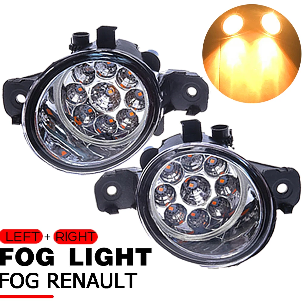 

Fog Lamp Headlight 9W 12V LED Bulb H11 Socket Fog Light For Renault Clio 2/3 Laguna Modus Espace 4 Grand Modus Wind 2001-2015