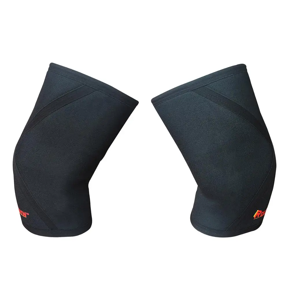 7mm Cross Stiff Neoprene Knee Support Power Sport Compression Knee Sleeve Unisex