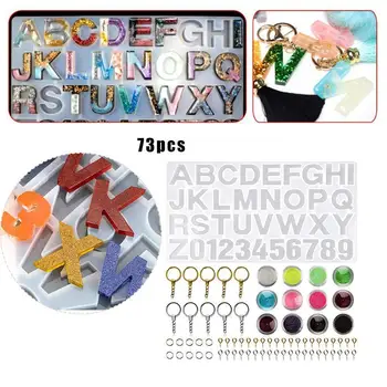 

73 Diy Crystal Epoxy English Pinyin Alphabet Set 26 Silicone Mold Pendant Capital Mould Letters Jewelry Alphabet Y6G8