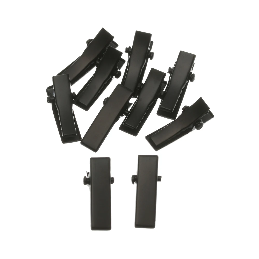 Metal Hair Clips for Dolls Silver Black DIY Accessories