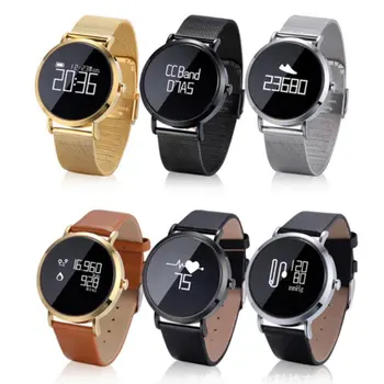 

0.95 inch OLED Round Dial Men Wristwatch Women Sports Smartwatch Fitness Tracker Heart Rate Blood Pressure Monitor For Android