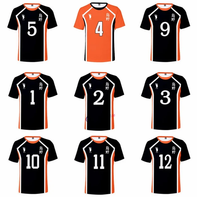 Anime Haikyuu!! Karasuno High School Shoyo Hinata Jersey Uniform Cosplay  Costume