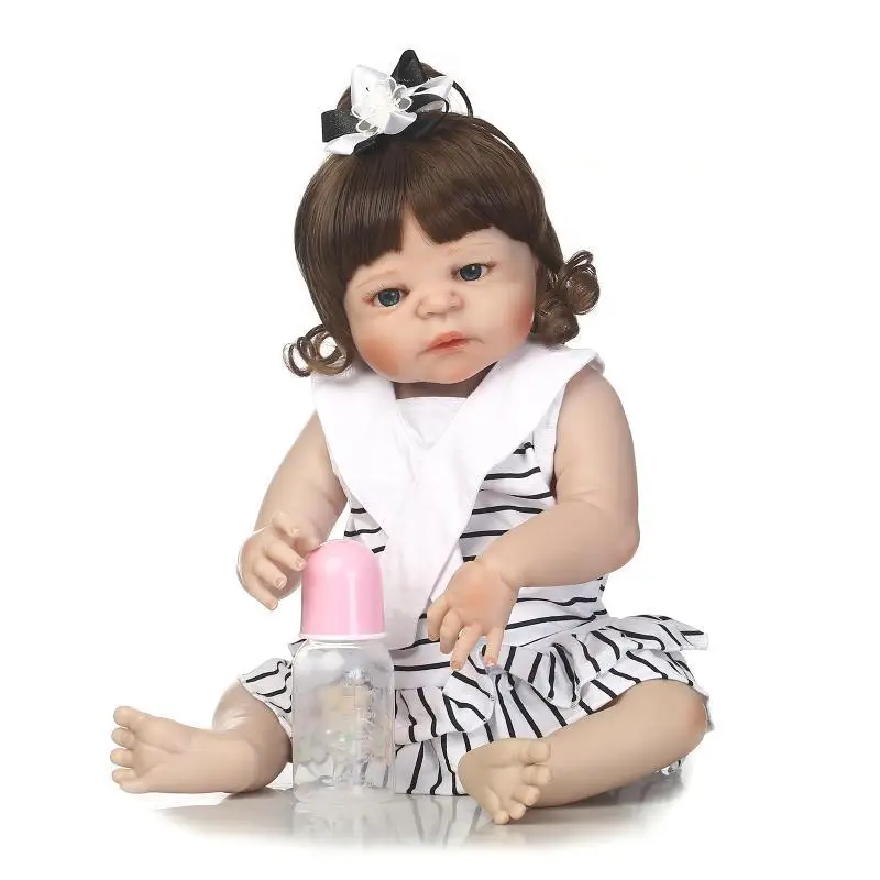 

All Silicone Doll Baby 57CM 20inch NPK Doll Bebe Reborn Dolls Girl Lifelike Reborn Doll Fashion Boy Newborn Reborn Babies