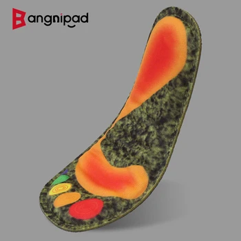 

BANGNIPAD Sports Breathable Insole Flat Foot Support Shock-Absorbant Deodorization Shoe Pad National Athlete Insoles Unisex