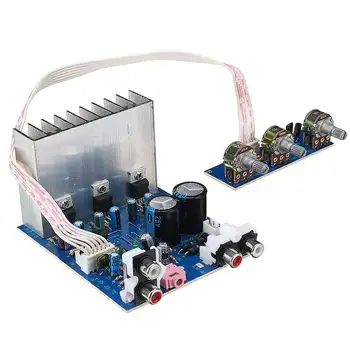 

CLAITE Power Amplifier Board 15W+15W 30W 2.1 Channel Subwoofer Amplifier Board TDA2030 DX-2030 DIY Finished Module 20HZ-200HZ