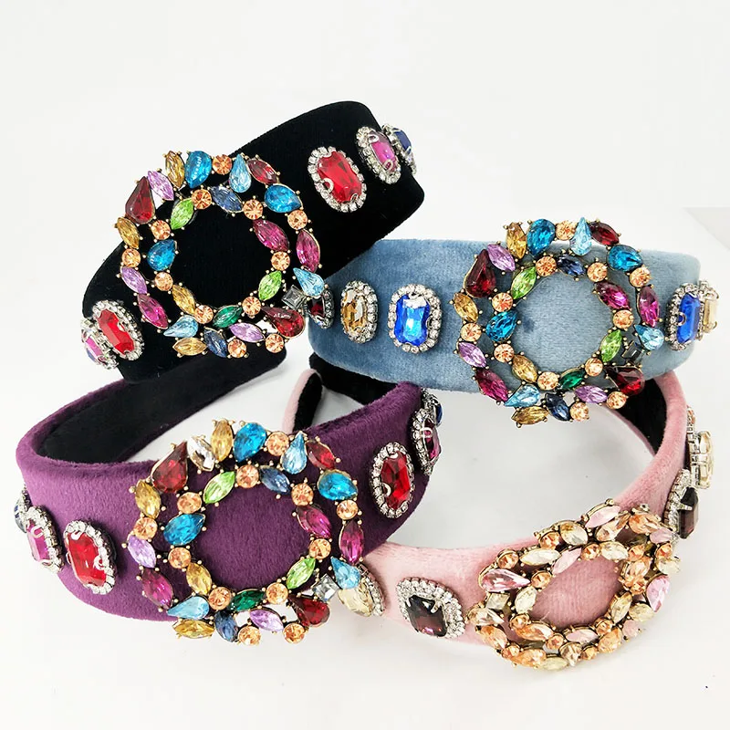 Новинка Женская яркая металлическая повязка для волос с супер-флэш-картой и