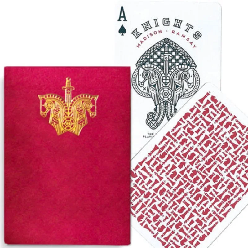 Ellusionist красные Рыцари игральные карты Размер колоды покера Даниэль Мэдисон