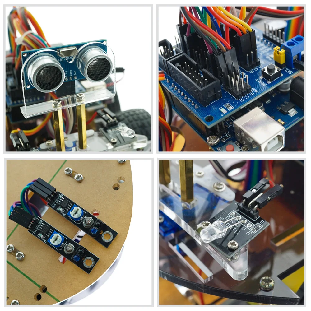 Бесплатный учебник Многофункциональный Bluetooth ИК-датчик умный робот автомобиль для Arduino