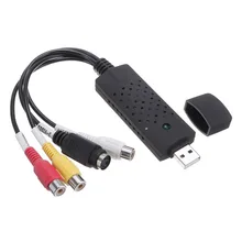 USB 2.0 Audio Video Capture Card Adapter USB VHS To DVD Audio Video Converter Capture Card Kit For Win7/8/XP