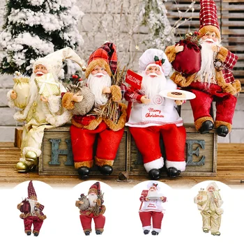 

High-Quality Santa Claus Doll Large 2020 Christmas Tree Ornament New Year Home Decoration Natal Kids Gift Merry Christmas Decor