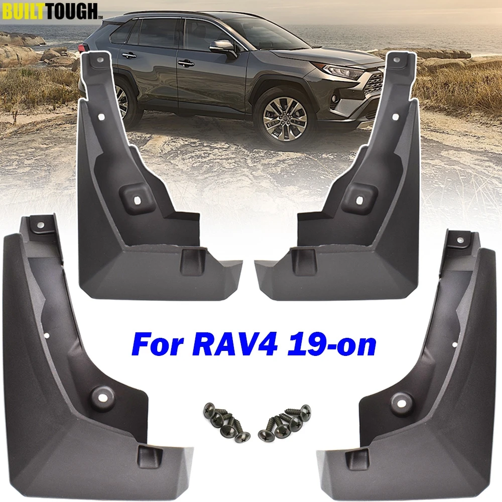 

4Pcs Set For Toyota RAV4 2019 2020 Car Mud Flaps MudFlaps Splash Guards Mudguards Dirty Flaps Front Rear Accessories
