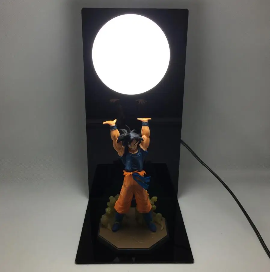 Холодный белый Аниме ночник Dragon Ball ночник Light Сон Гоку взрывные бомбы Luminaria светодиодный ночник для детей Dragon Ball лампа DBZ декоративный свет детский ночник ЕС США штекер - Испускаемый цвет: Холодный белый