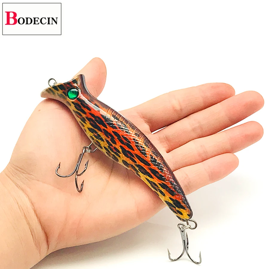 C2 Поппер Для рыболовной приманки, воблеры Jerkbait Swimbait Щука искусственная/поддельная/большая приманка воблеры для троллинга/Щука жесткая приманка - Цвет: C2