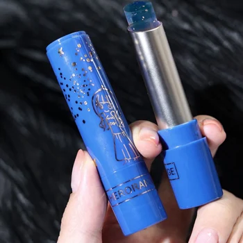 

Lip Balm Moisturizer Lip Makeup Lip Care Change Colour Nourishing Makeup Beauty Gold Foil Lip Gloss