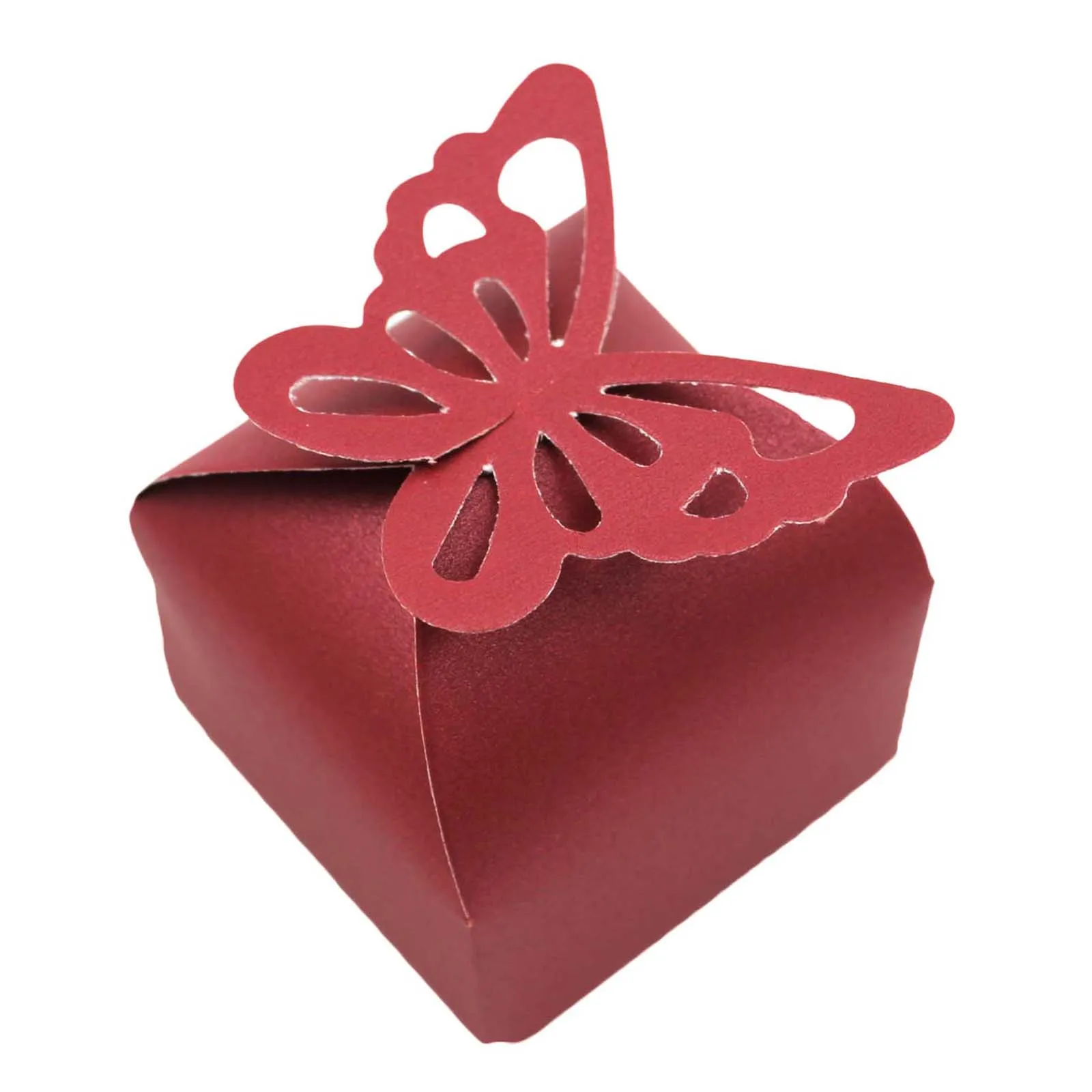 2 шт выдалбливают бабочки Декор Свадьба Вечеринка фестиваль сувенир украшение коробки для конфет