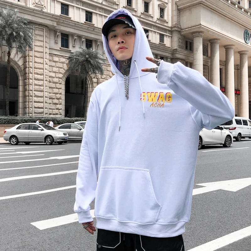 Осенние толстовки с принтом Swag хлопковые махровые толстовки в стиле хип-хоп Tyga Sudadera Hombre осенне-зимняя одежда