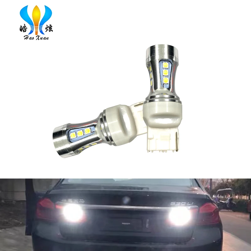 Светодиодный прожектор 2 uds de alta potencia T20 7443 W21/5 W 7440 W21W CAN bus DRL|Сигнальная лампа| |