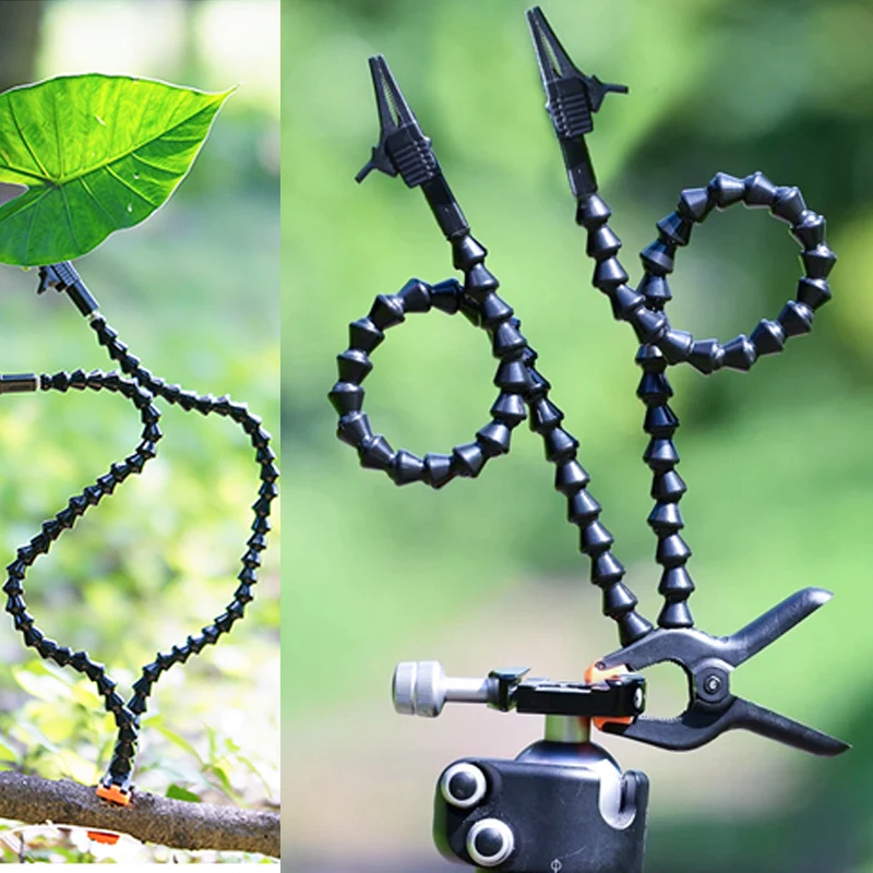 Double Magic arm Clamp Clip for Macroshot Insects Flower Macro Photography Tools 60cm Length