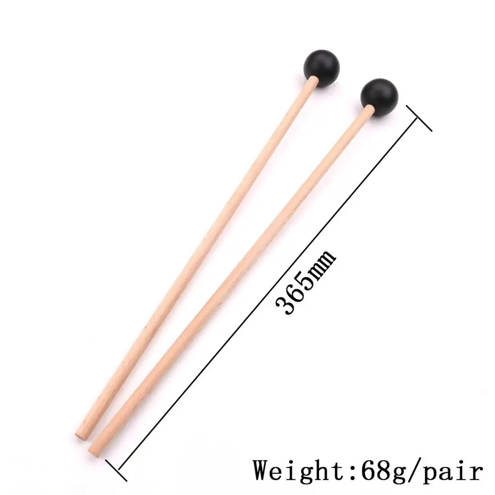 2 пары Marimba Mallets пряжа голова и резиновые молотки барабанные палочки для ударных колокол Glockenspiel Marimba Музыкальные инструменты