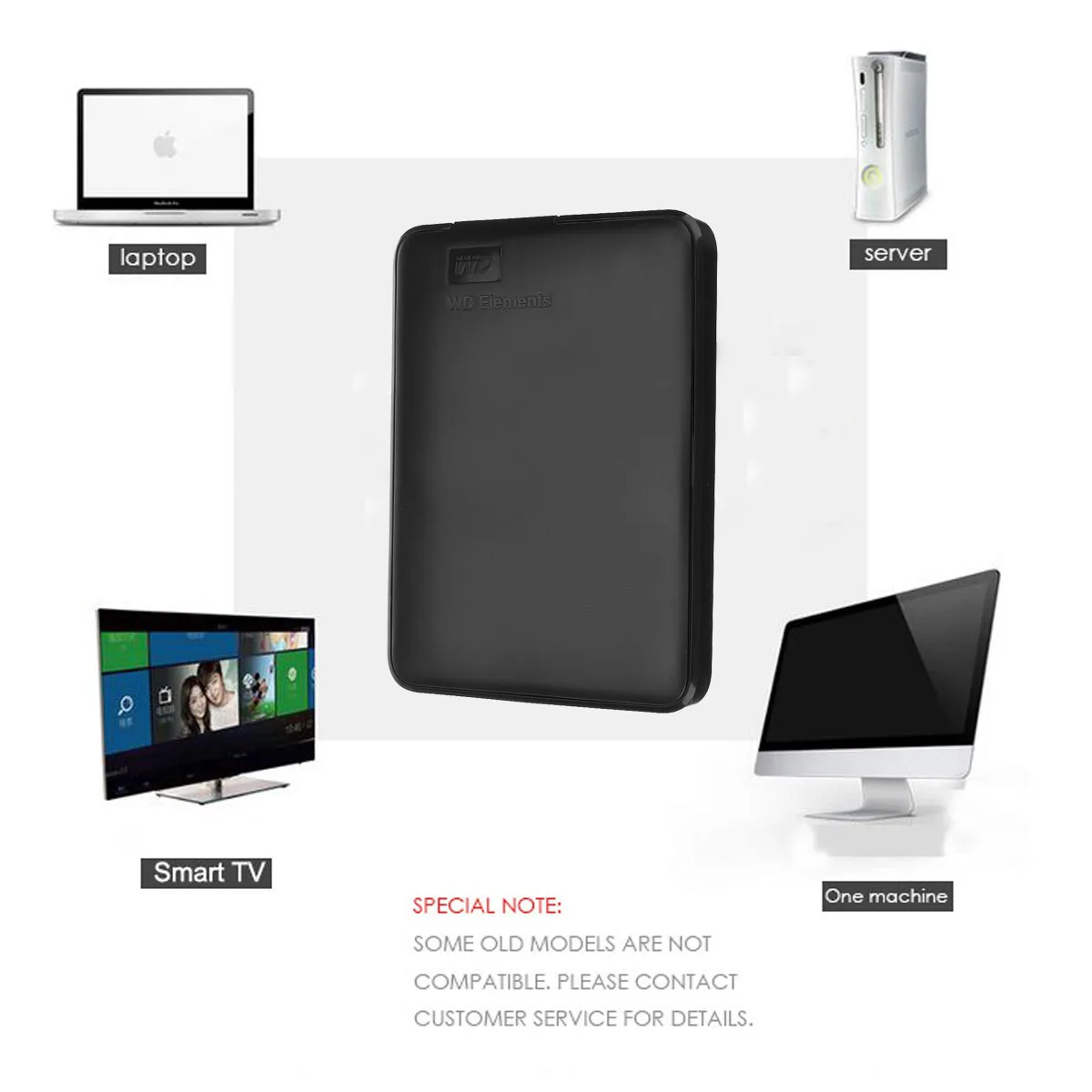 2.5 External Hard Drive USB3.0 HDD HD Hard Disk 1TB/2TB Mobile Hard Disk HDD Storage Devices For Macs Computer Desk Laptop