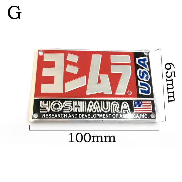 3D Aluminum Heat-resistant Motorcycle Exhaust Pipe Decal Sticker For Scorpio Two brothers Scorpio Arrow Leovince moto Sticker G