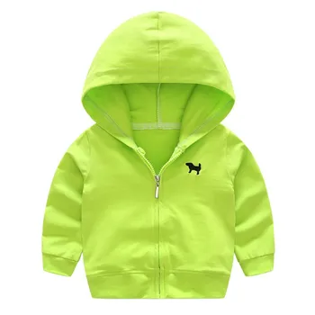 

Baby Sweatshirts Baby Clothing 0-4Y Autumn New Children Bright Color Sports Jacket Newborn Hooded Cotton Casual Coats S1