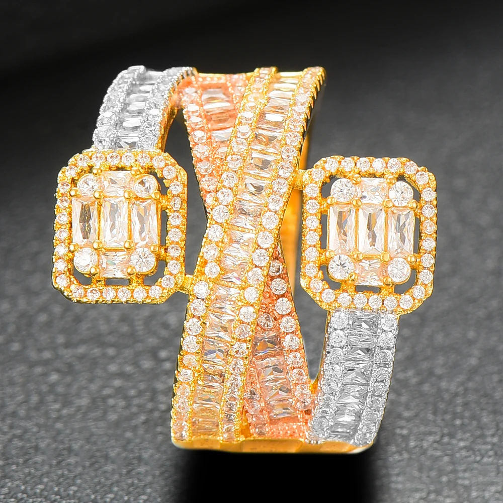 GODKI, очаровательные трендовые кольца с крестиком, массивные кольца для женщин, кубический циркон, кольца на палец, бусины, кольцо, бохо, Пляжное ювелирное изделие