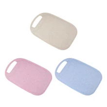 Creative Mildew Proof Cutting Board Wheat Straw Non-Slip Nordic Thicken Chopping Board Portable With Handle Kitchen Accessories nordic style beech wooden chopping block bread dessert tray non slip cutting board storage organizer kitchen tool for cakes