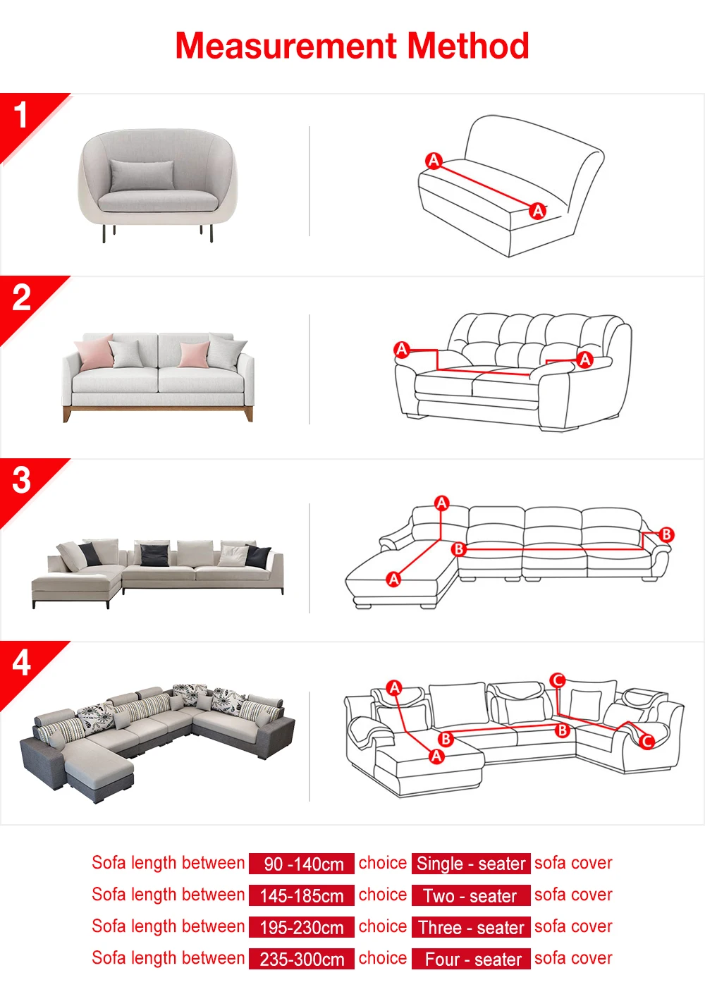 1-4 Seaters растягивающиеся откидные Чехлы для секционных эластичных чехлов для гостиной дивана l-образная подушка для кресла Защитная крышка