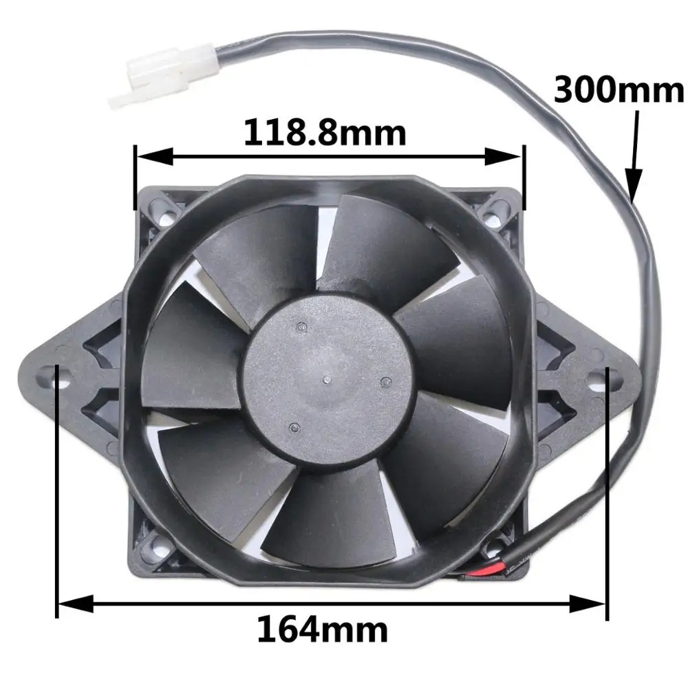 

Radiator Thermo Electric Cooling plastic Square Fan for 150cc 300cc 250cc Quad Dirt Bike