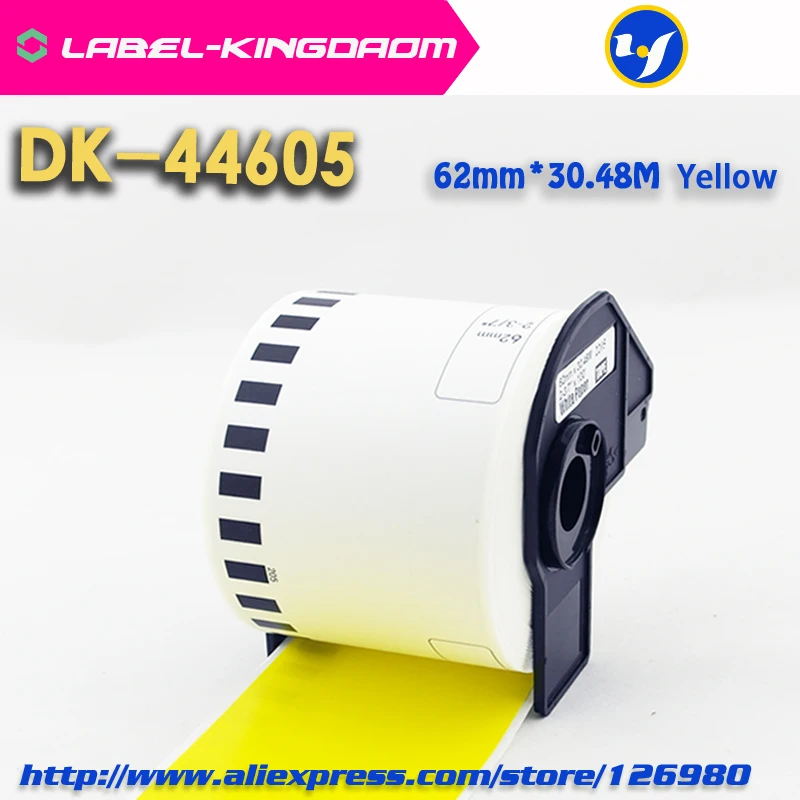 DK-44605 Yellow 1 рулон брата совместимый для Brother этикетка DK-11201 DK-11202 DK-11204 DK-11208 DK-11209 DK-22205 DK-22210 DK-22225 DK-22243 - Цвет: DK-44605 Yellow
