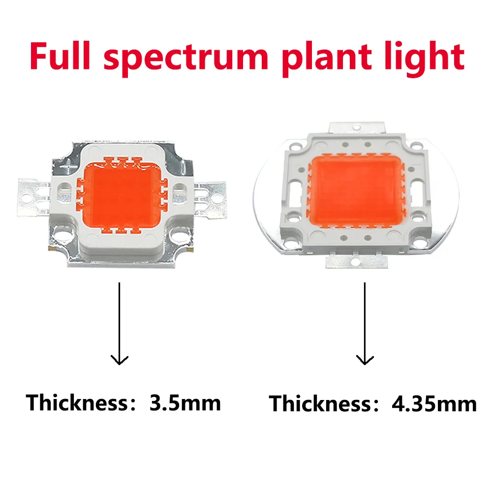 1Pcs LED Grow Light led chip cob Full Spectrum Plant light 100W 50W 30W 20W 10W Copper Lamp For Floodlight Indoor Greenhouse Plant Hydroponic