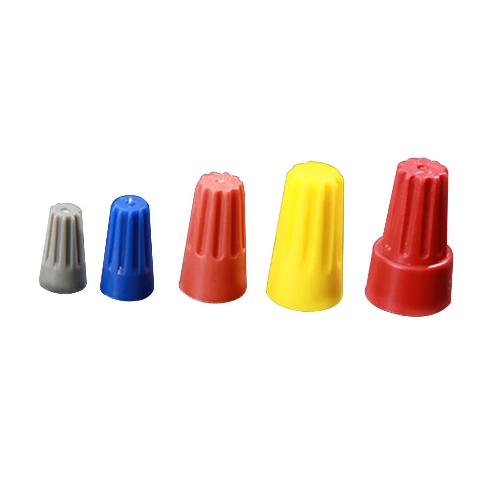 

158pcs Electrical Wire Connector Cap Twisted On Home Screw Terminal Durable Spring Inserted Mini Plastic Reusable Pressure Line