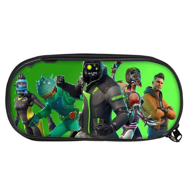 

High Quality Pencil Case Bag Hot Game Battle Royale Taro Cosplay Creative Pencil Case Marshmellow Kids Students Stationery Bag