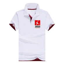 Модная мужская повседневная хлопковая контрастная рубашка поло с принтом, топ, мужская рубашка поло с коротким рукавом, высокое количество, мужская рубашка Поло