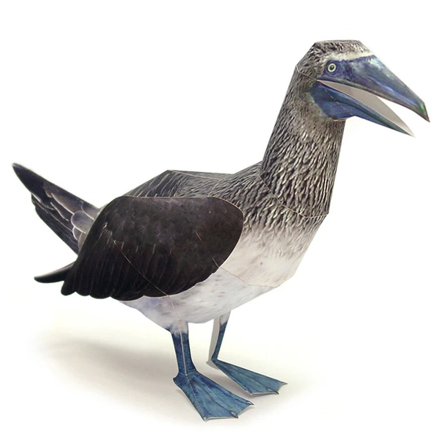 Warmtree Simulated Macaws Kingfisher Blue-Footed Booby Model