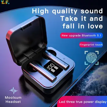 

2020 New Arrival LED Wireless Headphones Bluetooth 5.0 Earphones Earbuds Touch TWS Control Sport Headset Noise Cancel for Xiaomi
